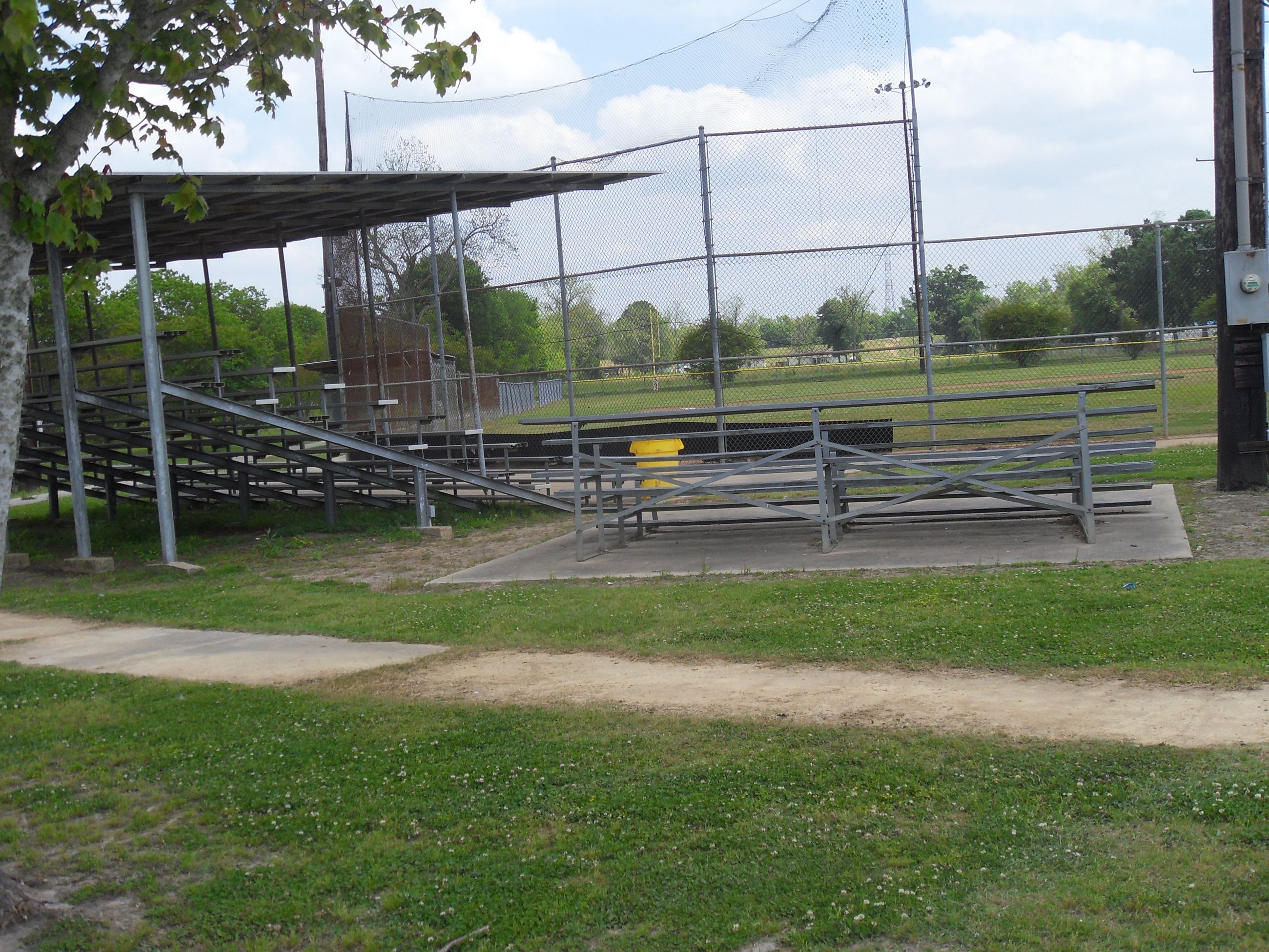 Bleachers at baseball field