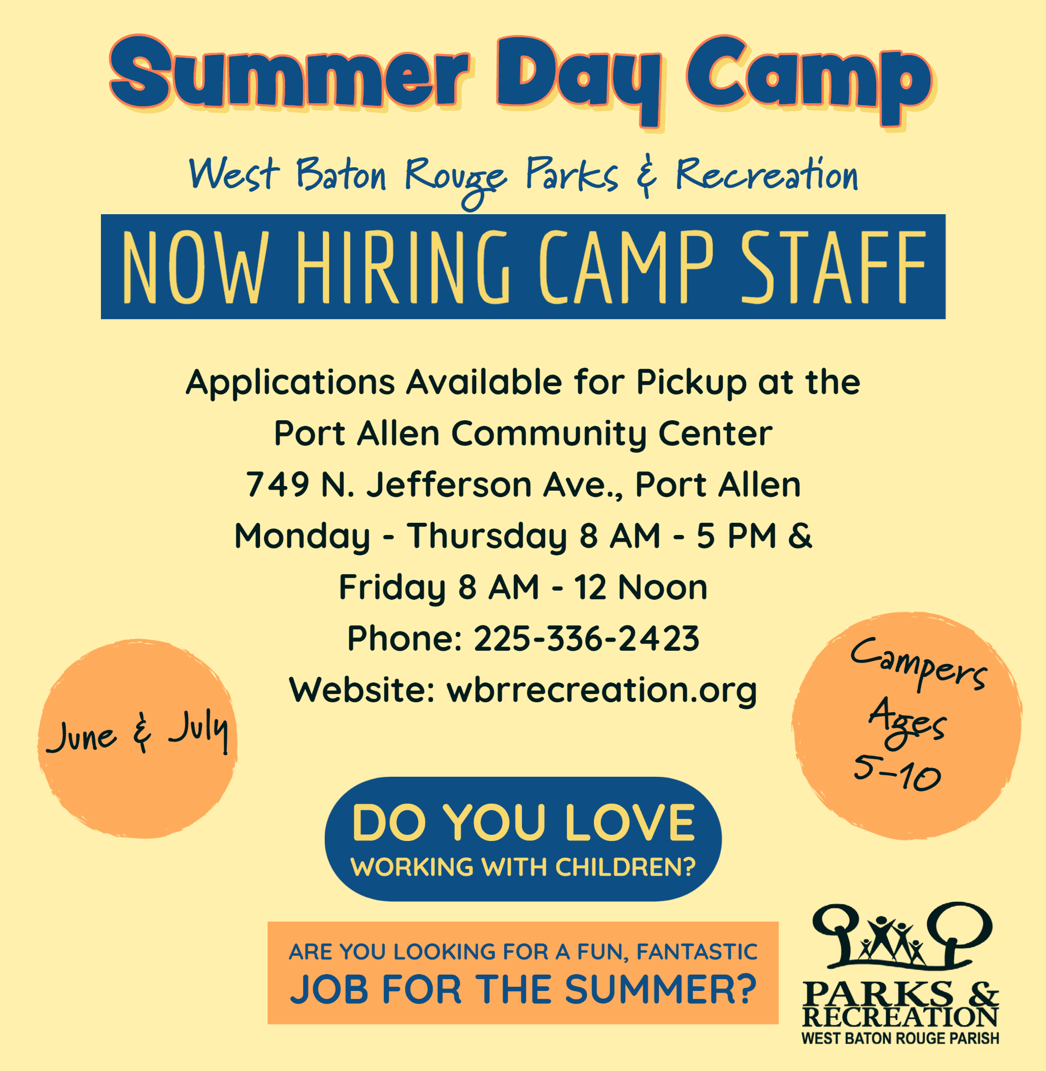 Summer Day Camp Workers NF-1