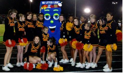 Cheerleaders and No Litter Louie