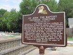 St John the Baptist Cemetery Historic Marker